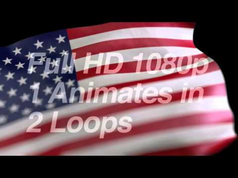 US Flag Stock Footage 3 for 1 - Waving American Flag with Alpha